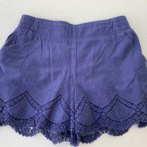 Navy high rise festival shorts